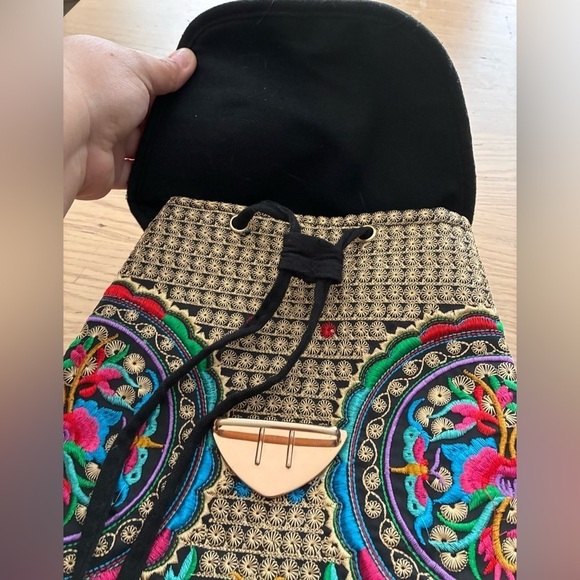 Women Embroidered Multicolor Backpack main image 8